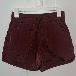 Women's Abercrombie Burgundy Athletic Shorts